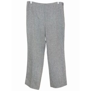 Talbots Petites 10P Herringbone Wool Blend Pants Black White Lined Dress Trouser